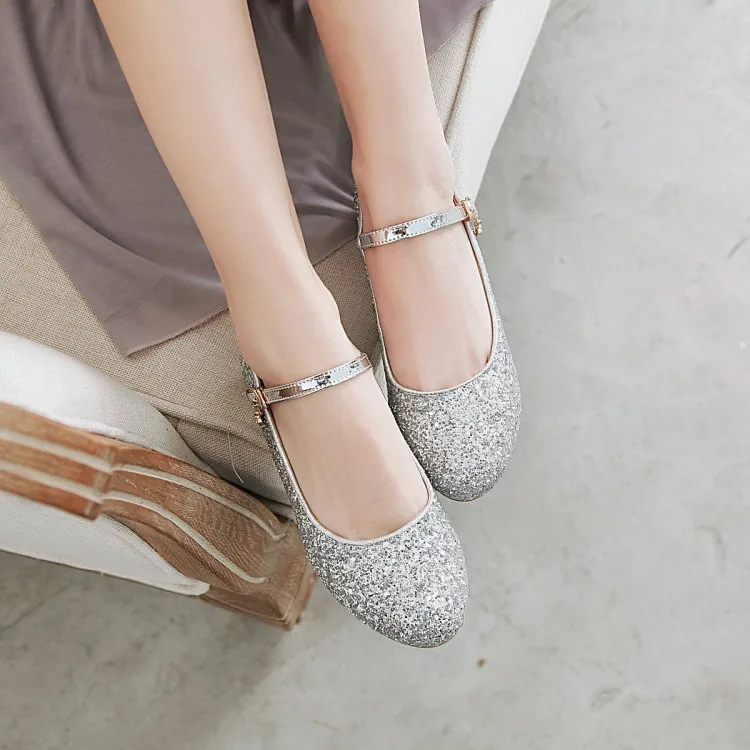 Женские туфли лодочки на высоком каблуке с блестками|Женские туфли| |