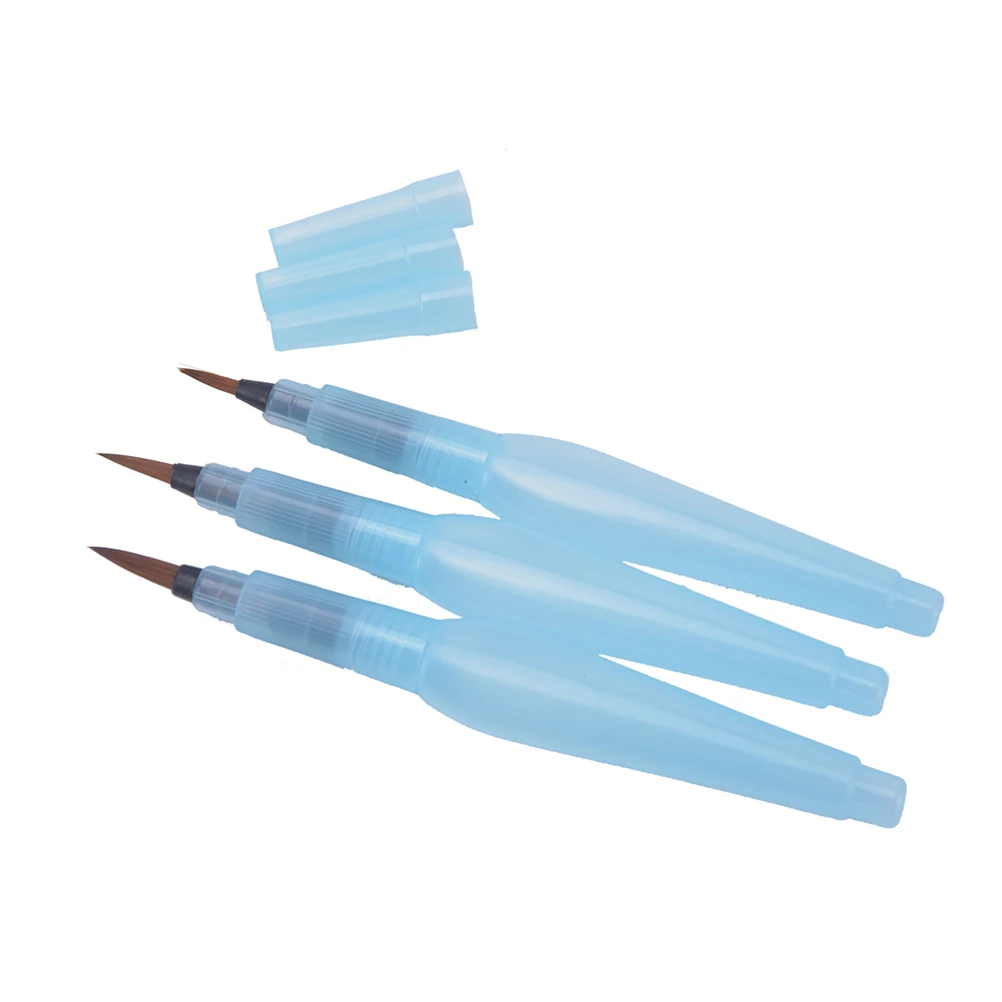 

4sets Large Water Brush Paint Brush Waterbrush Water Tank Calligraphy Watercolor Watercolor Brush Paint Brush