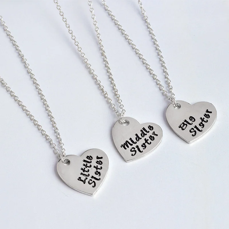 Простые Модные женские туфли Цепочки и ожерелья для сестры подруги любовь