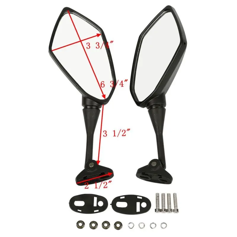 Новые парные боковые зеркала заднего вида для HONDA CBR600 F4 F4I CBR900 CBR919 CBR929 CBR954 HYOSUNG GT125R /