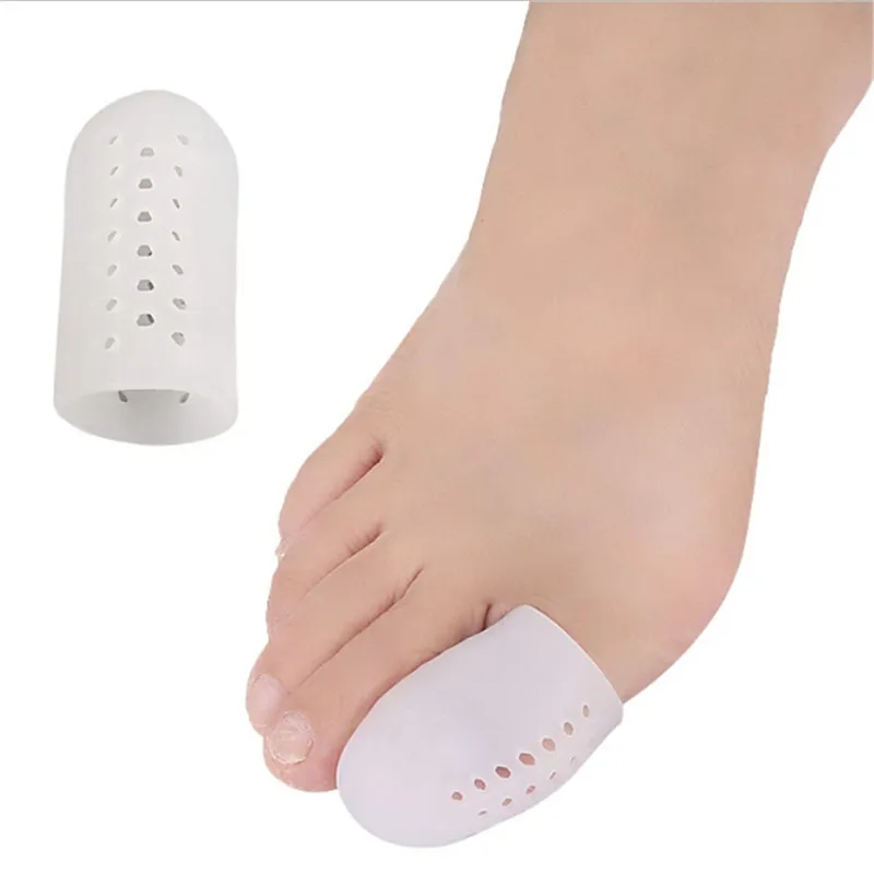 

1 Pair Hole Big Toe Head Wear Protection Sleeve Big Toe Separator Thumb Toe Valgus Toe Separator Finger Aligner Protector Foot