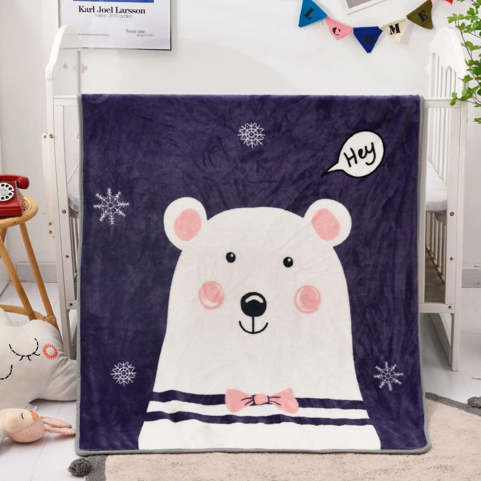 

2021 Single-Layer Children'S Flannel Blankets Cartoon Infants And Toddlers Air-Conditioning Blankets Coral Fleece Gift Blankets