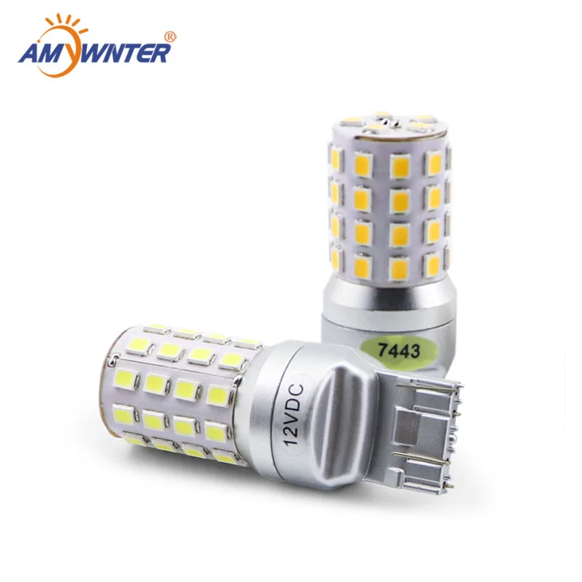 

Светодиодные лампы высокой мощности T20 W21/5W 12V w16w с двойной функцией освесветильник WY21W, желтые, белые, Автомобильные стоп-сигналы s, красные