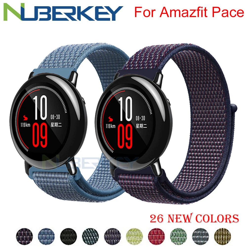 22 мм нейлоновый тканый ремешок для Xiaomi Amazfit Pace ремешок для часов Huami Amazfit PACE stratos 2/2s смарт-часы браслет