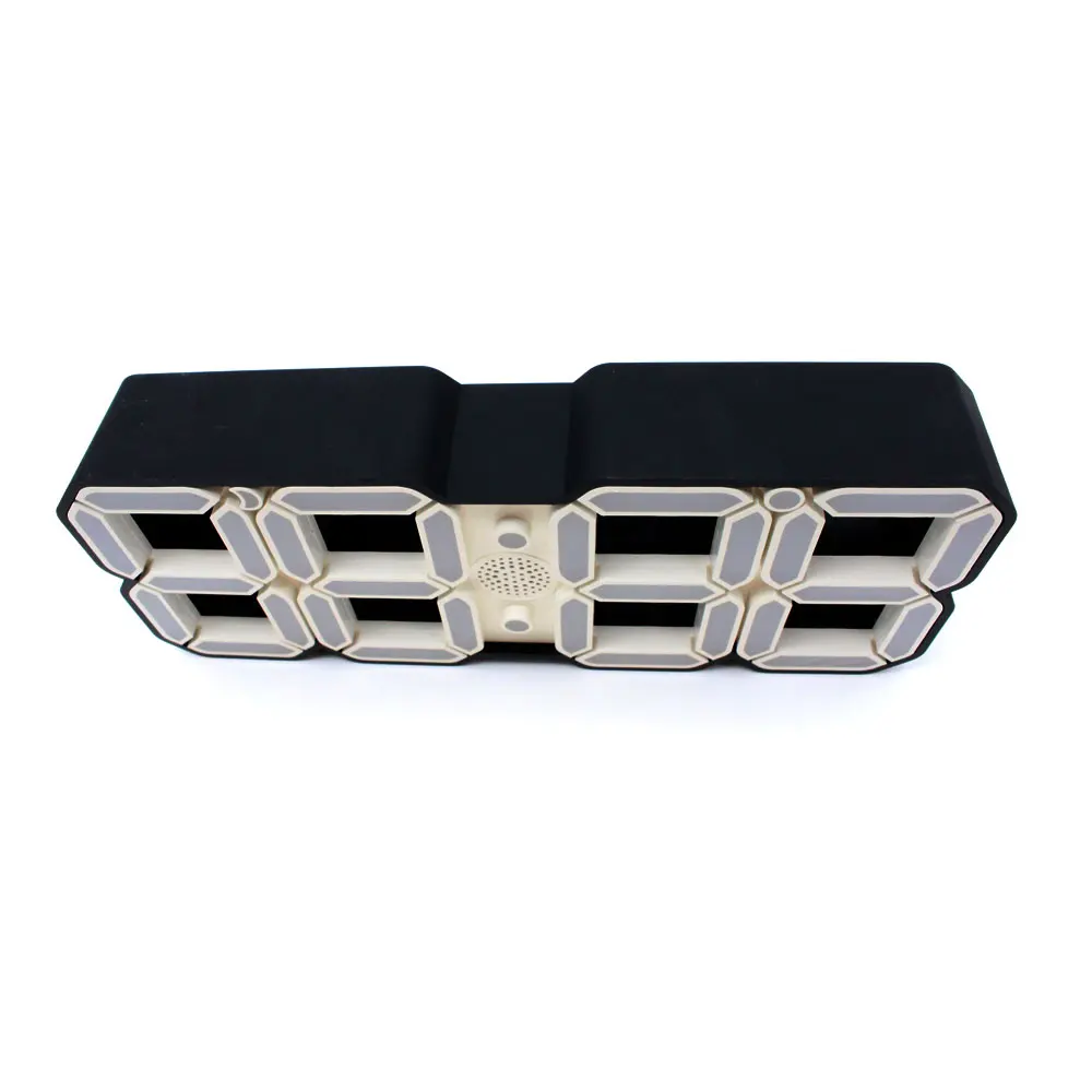 1set 3d led digital alarm clock multi function electronic wall alarm clock 3 adjustable brightness for home office desk free global shipping