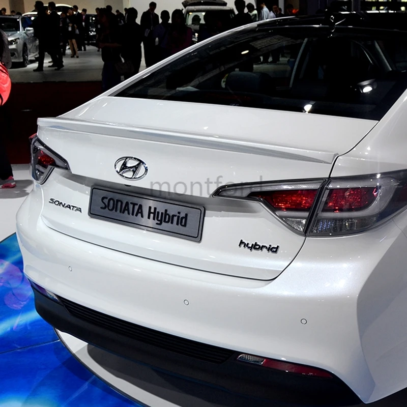 Автомобильный Стайлинг для Hyundai Sonata 2014 2015 2016 из АБС-пластика задний Багажник