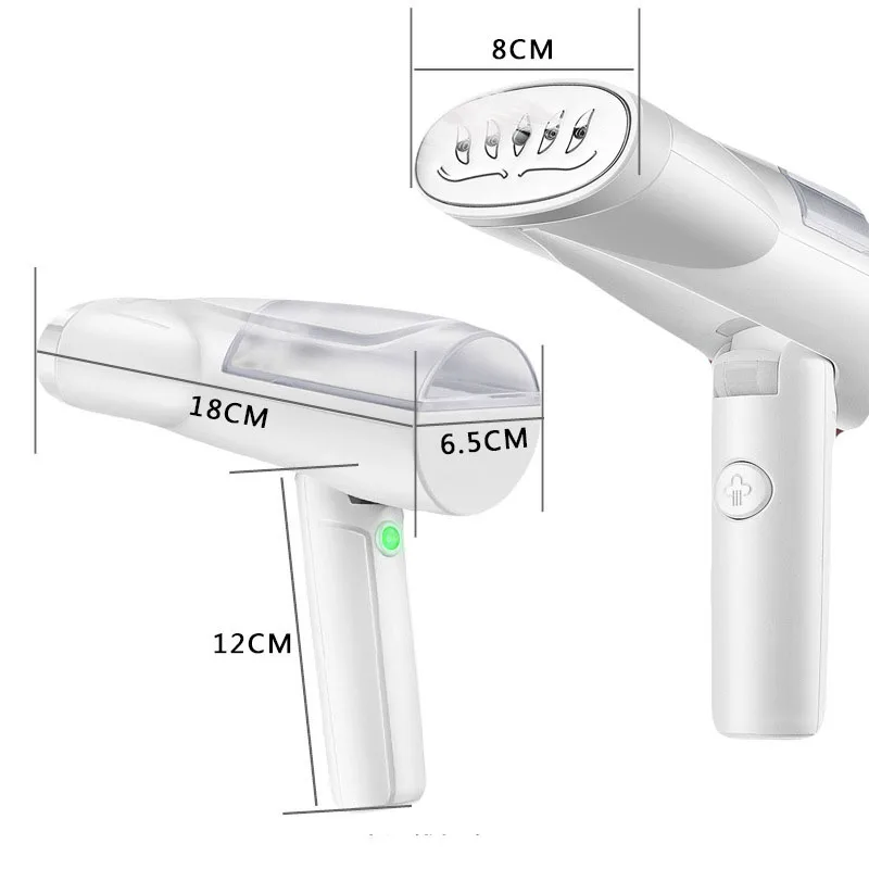 

Steam Iron Garment Steamer Handheld Fabric 800W Travel Folding 100ml Mini Portable Home Travelling for Clothes Ironing