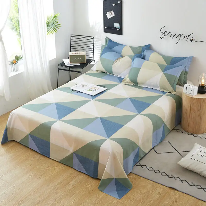 Полный комплект постельного белья цвета хаки синий Комплект постельное белье с