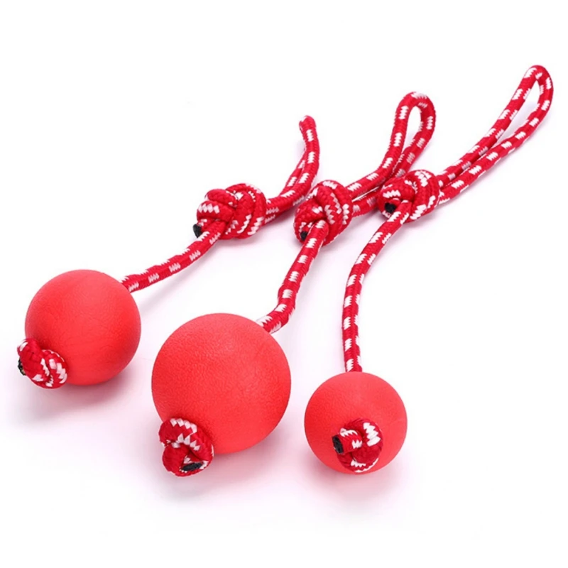 

Pet Cats And Dogs Toys Bite-resistant And Non-corrosive Elastic Ball String And Solid Rubber Ball Pet Supplies Accessories