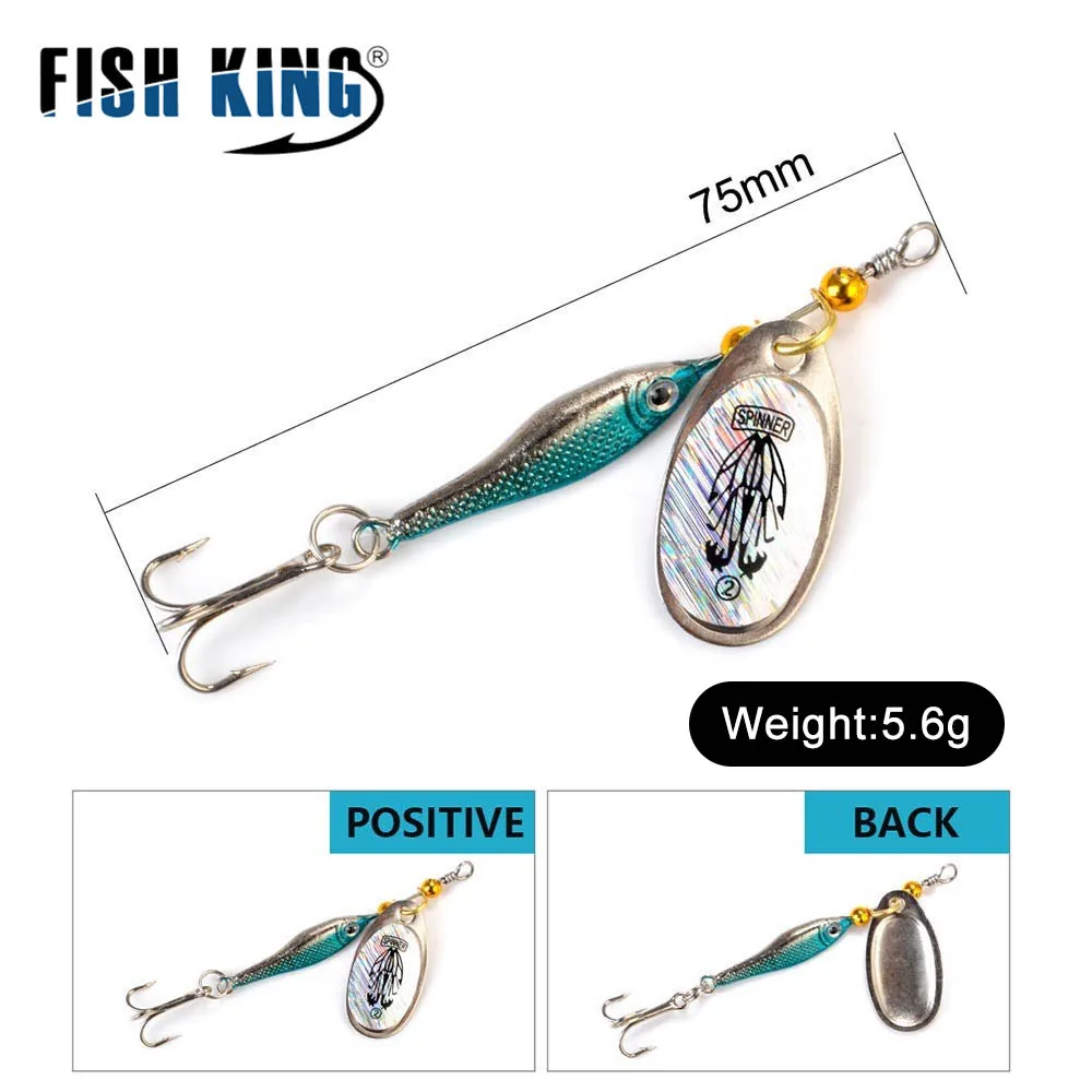 Рыболовный воблер FISH KING 5 6 г шт. Наживки Тройной Крючок | Спорт и развлечения