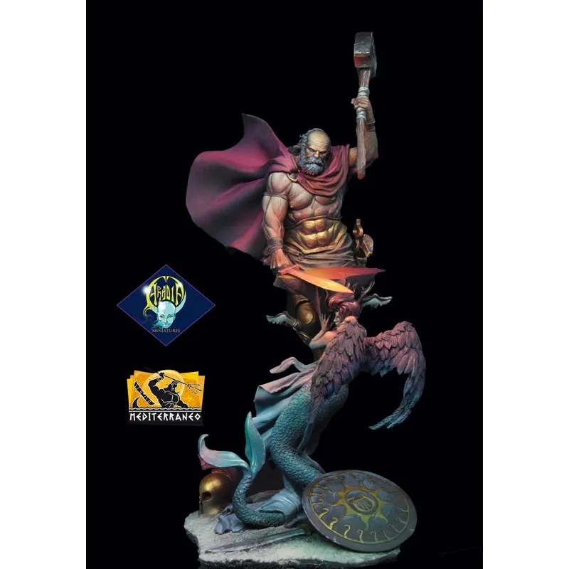 [Loong Way Miniatures] Aradia миниатюрный Гефестус-Blacksmith Олимпийских моделей 75 мм | Игрушки и