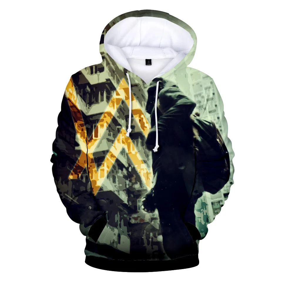 Стиль Alan Walker электронная музыка Tiancai Allen Walker сопутствующие товары осенняя одежда 3D цветная печать Толстовка