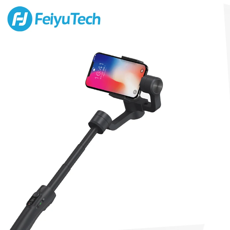 Vimble 2 Black FeiyuTech Vimble 2 смартфон карданный 3-осевой Карманный шарнирный стабилизатор с 183 мм телескопическая стойка Штатив для iPhone X 8 7 XIAOMI samsung - Цвет: Vimble 2 Black