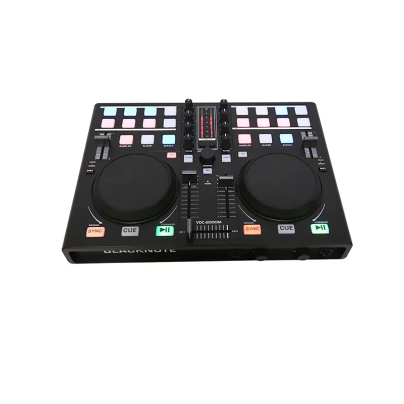 Контроллер KUANI BLACKNOTE DJ для воспроизведения дисковых проигрывателей микшерный MIDI