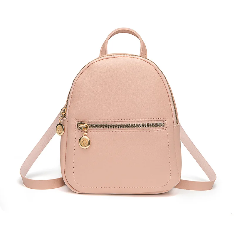 

2021 New Women's Mini Backpack PU Leather Kawaii Backpack Cute Small School Bags for Girls