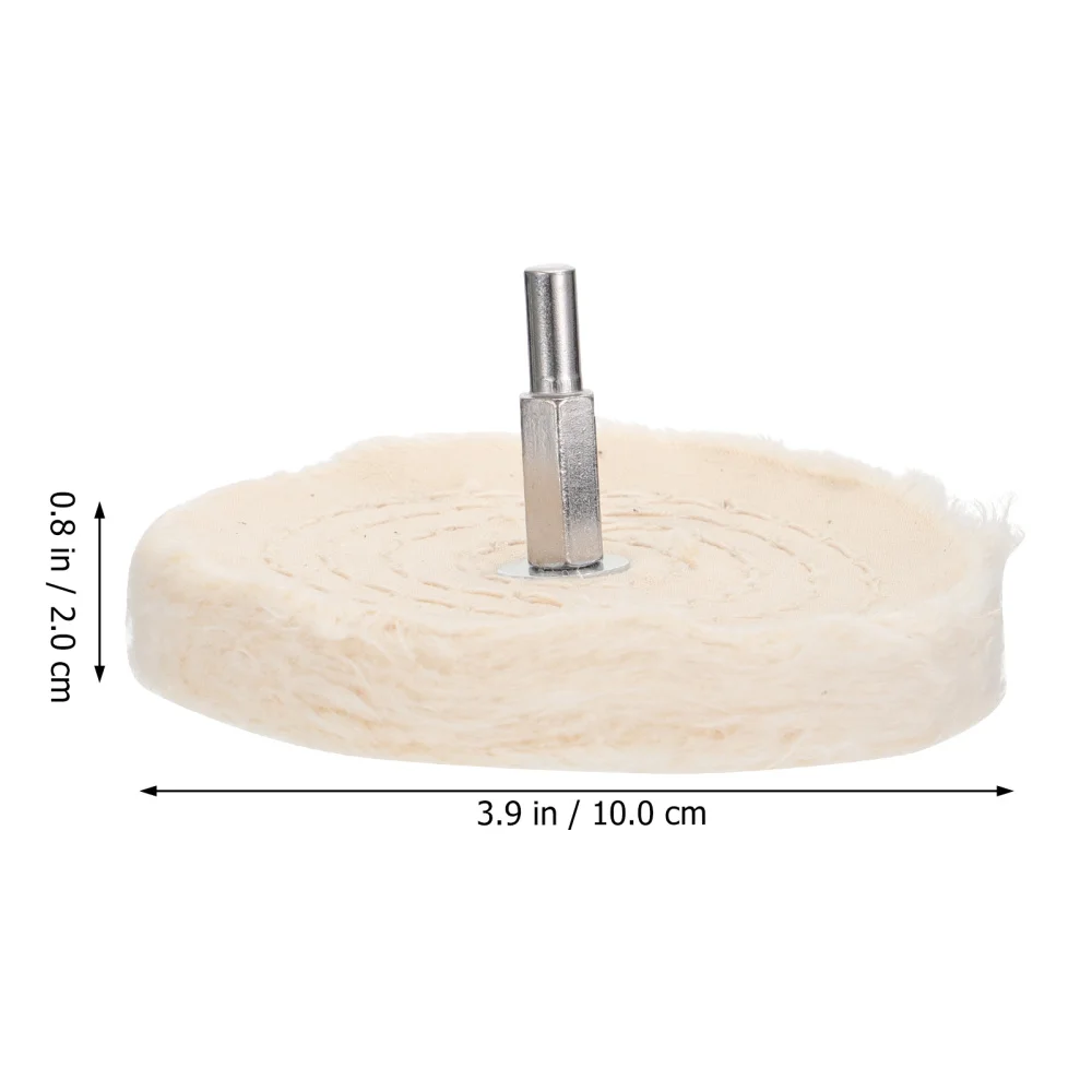 

5pcs White Flannelette Polishing Mop Wheel Drill Polishing Pad Buffing Wheel