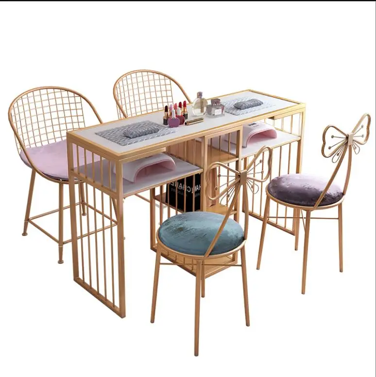 Набор стульев для маникюра мраморный одинарный двойной по специальной цене