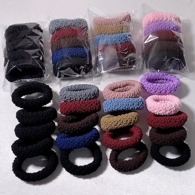 5 шт. новые эластичные резинки для волос прочная резинка толстые Женский