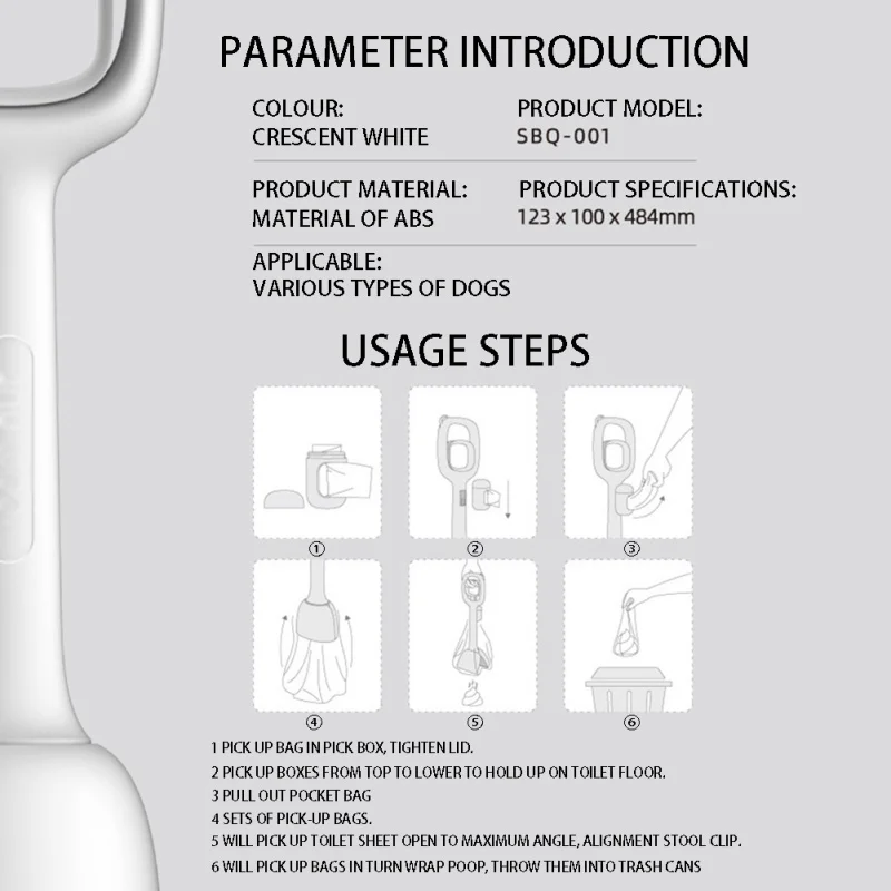 

Foldable Pooper Scoop Dog Waste Scoop Sanitary Pickup Remover Outdoor Pet Puppy Cat Kitten