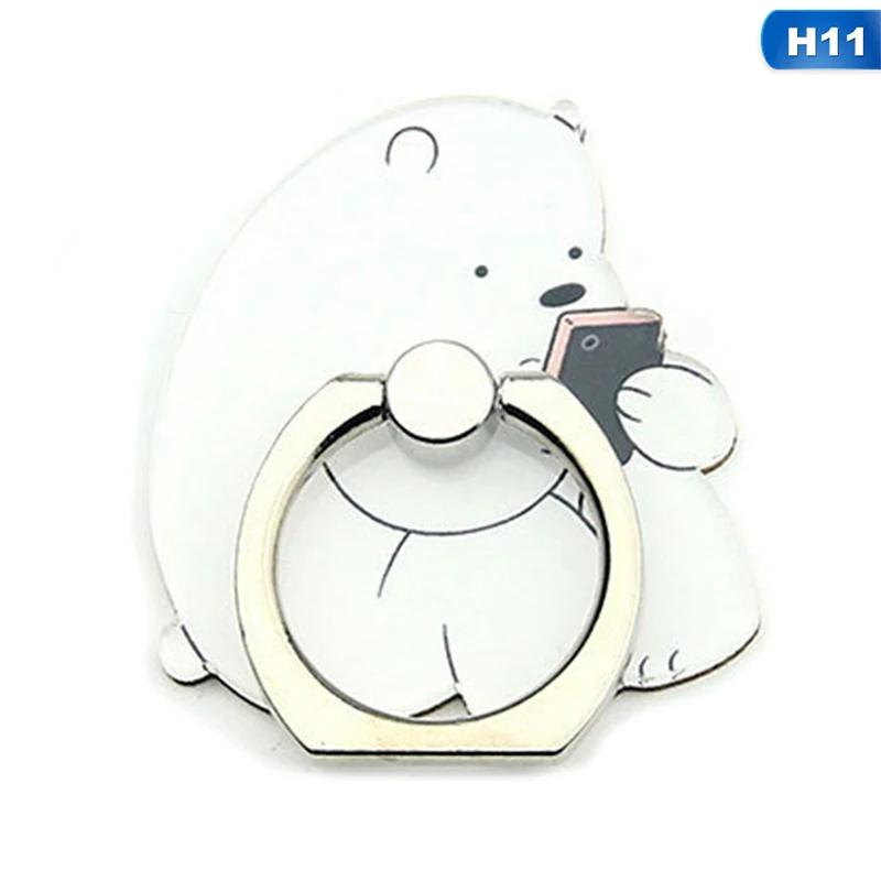 

Rotating Mobile Phone Ring Holder 360 Degree Cartoon Creative Couple Chicken Rabbit Bear Toast for IPhone 6S 7 8p Xs Max Xr