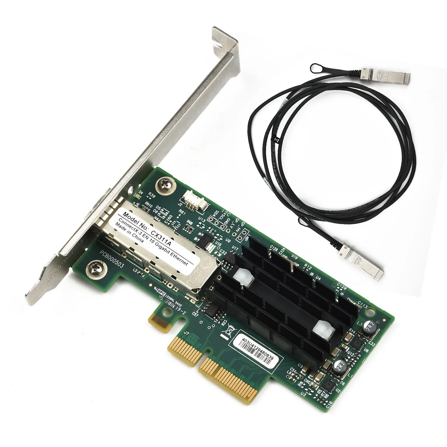 10G Однопортовый 10 гигабитный Mellanox MCX311A ConnectX 3 SFP + оптоволоконная Сеть гигабитная