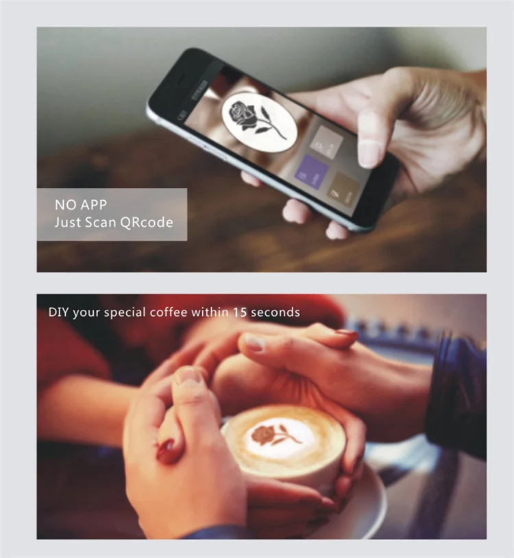 Кофейный 3D-принтер для латте устройство печати на коричневых чернилах селфи