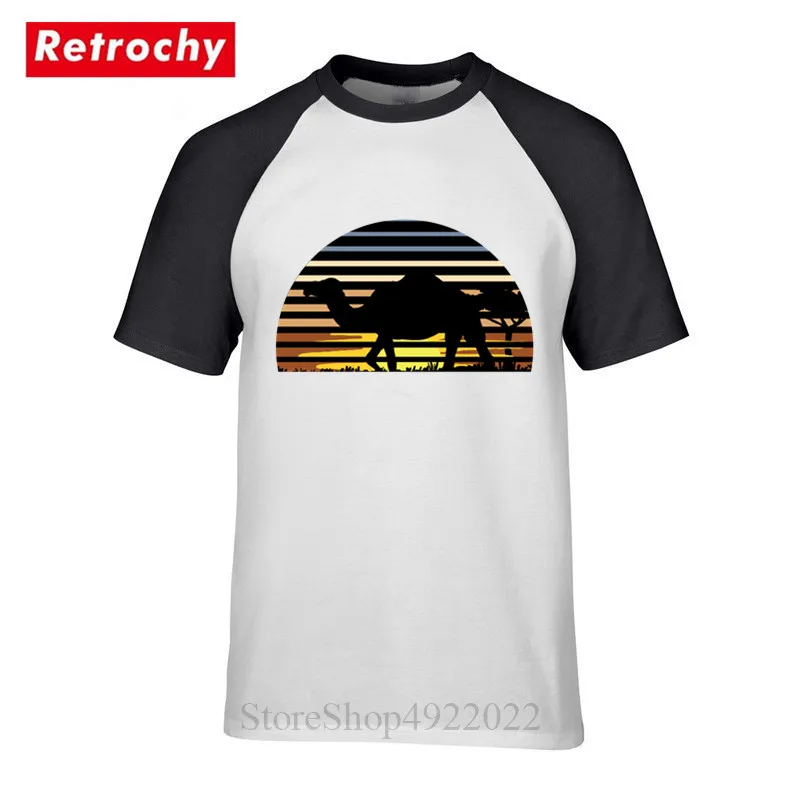 Очаровательная Мужская футболка с закатом Винтажная Футболка Camelot Camel новая