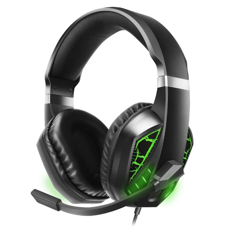 

Игровая гарнитура для киберспорта с микрофоном, игровая гарнитура с креплением на голову, компьютерная гарнитура с шумоподавлением и усиле...