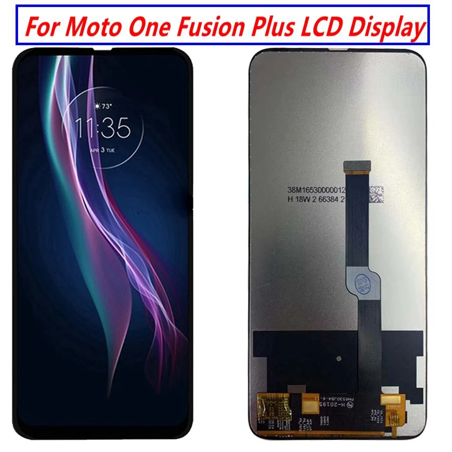 

Оригинальный Новый ЖК-дисплей 6,5 дюйма для Motorola One Fusion Plus, сенсорный дигитайзер в сборе для Moto One Fusion Plus с