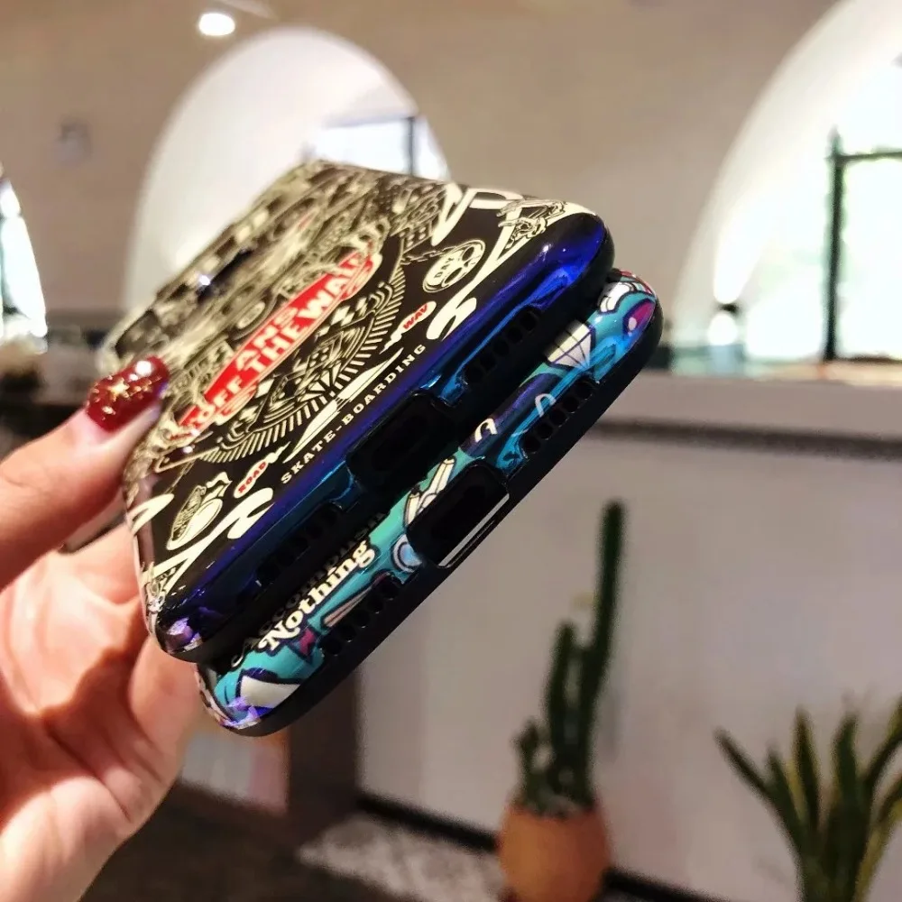 Мультяшный чехол для Xiaomi Mi 10 CC9 A3 Lite 9 6X A2 8 Pro Mix 3 с синим светом мягкая задняя крышка