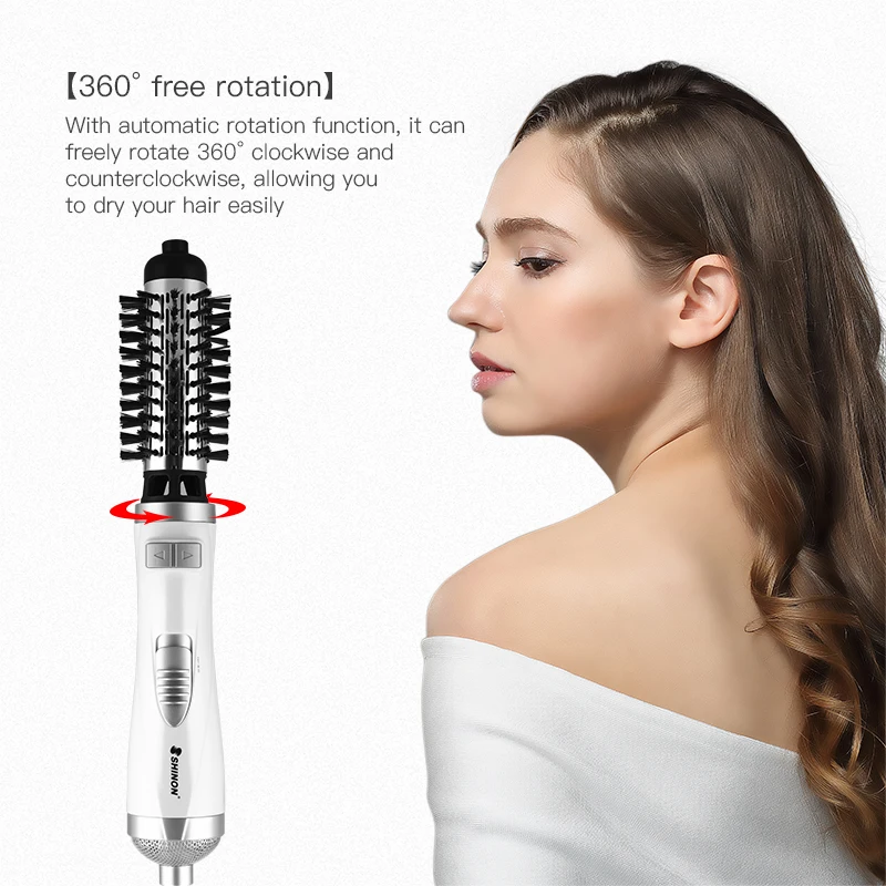 Volumizer Hot Air Comb Electric Rotating Hair Dryer Brush Straightener Curler Fast Heating Hairdryer Blow Styler Care Tool |