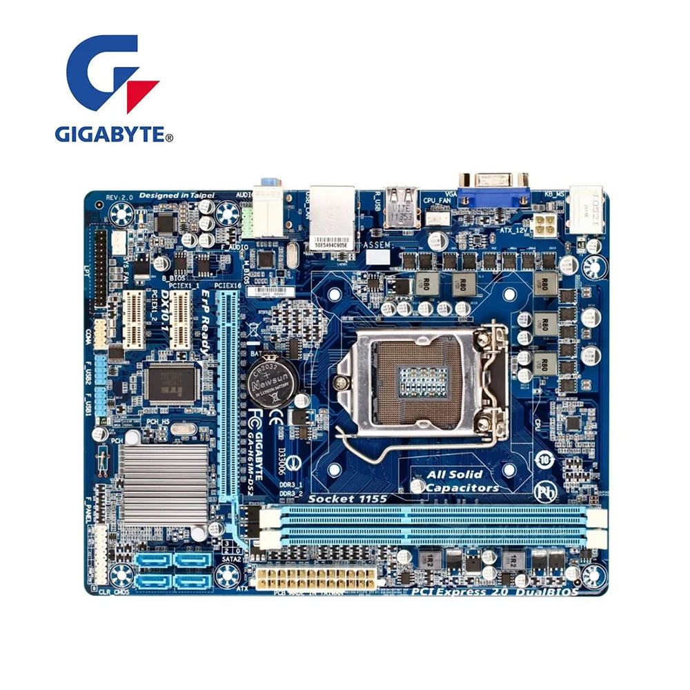 Оригинал для Gigabyte GA H61M DS2 rev2.x rev1.X esktop материнская плата H61 LGA 1155 DDR3 Micro ATX | Материнские платы -1005001286255811
