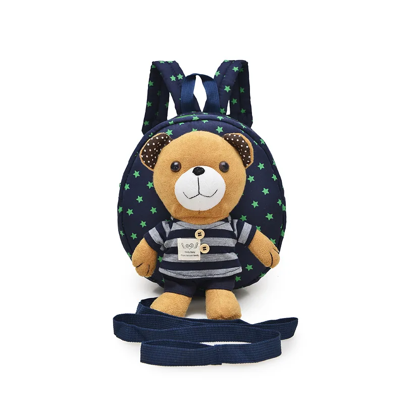 14 Colors Children Harness Backpack with Plush Toy Anti-Lost Bag with Safty Strap 3-in-1 Baby Harness Buddy Toddler Walking Rein