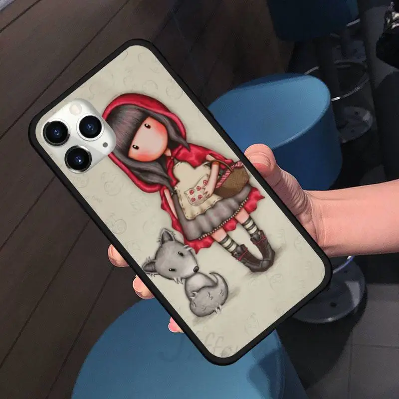 

lovely cute Santoro Gorjuss girl fashion Phone Case For iphone 7 8 12 11 XR XS pro Max Mini plus Soft silicone cover shell funda