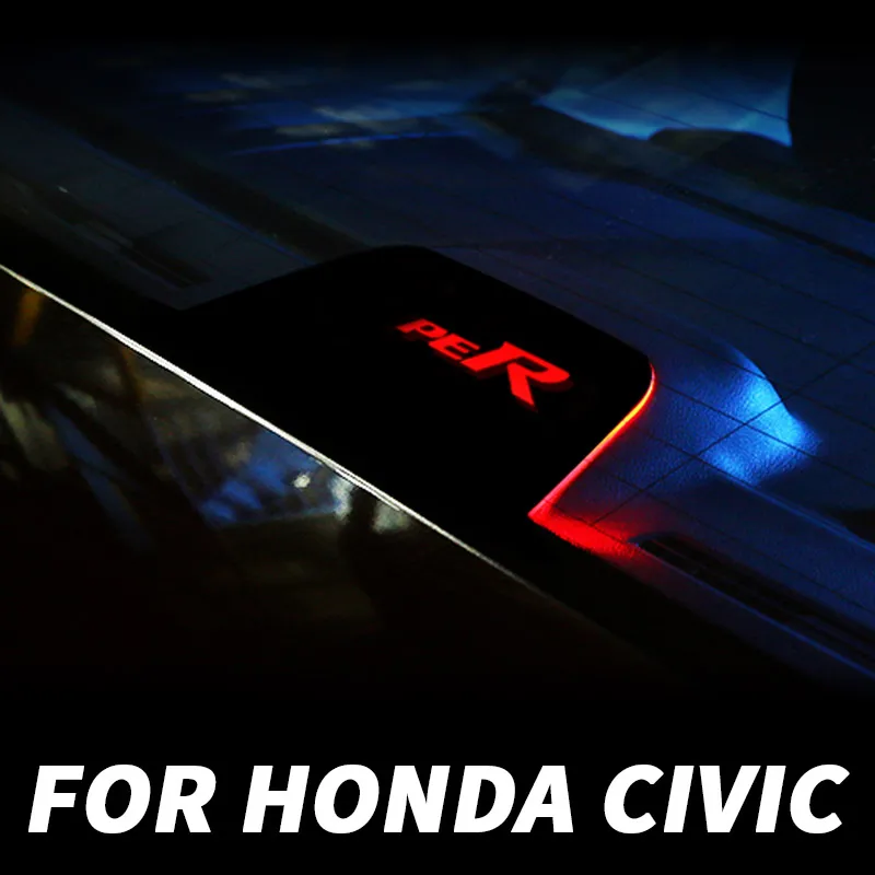 

for Honda Civic 10th 2016 17 2018 2019 2020 2021 High Brake Light Translucent Plate Decoration Modification Accessories