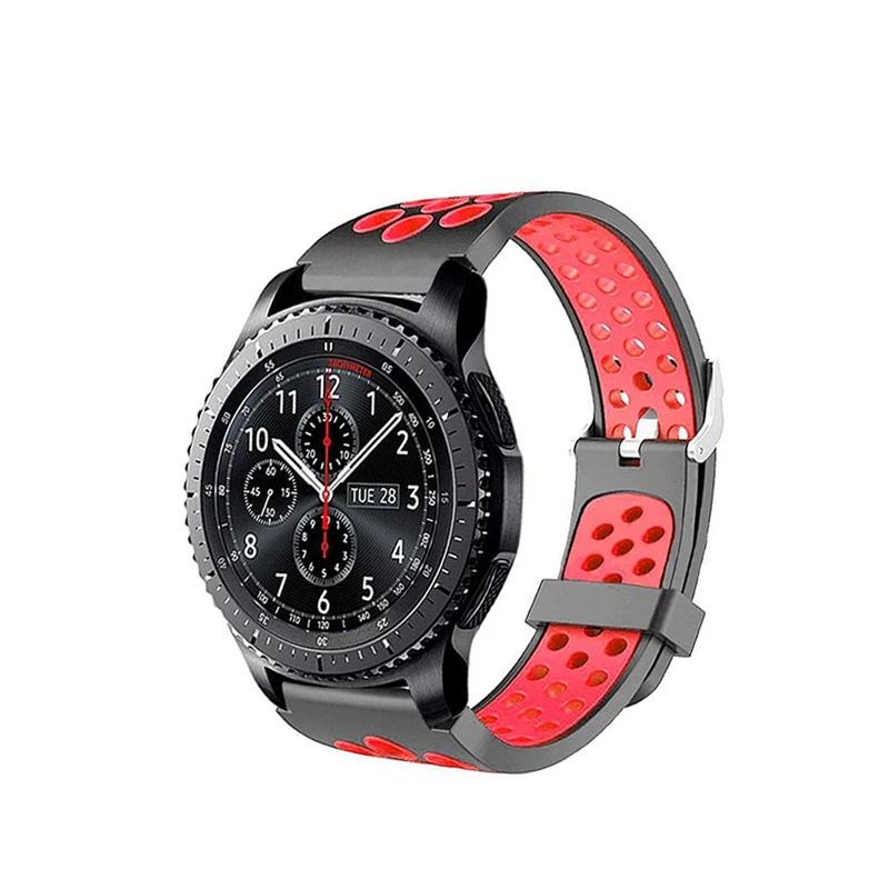 20 мм 22 мм силиконовый ремешок для часов samsung galaxy watch 46 мм 42 мм gear s3 frontier классические умные часы active 2 ремешок аксессуары