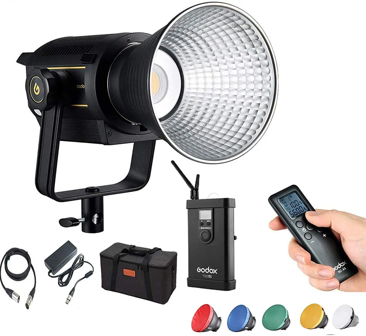 Godox VL150 светодиодный видео светильник 150W 5600 к Bowens непрерывное ультратонкое