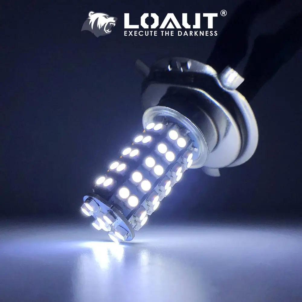 Сверхъяркая Светодиодная лампа H4 3258 68 SMD белые Автомобильные противотуманные