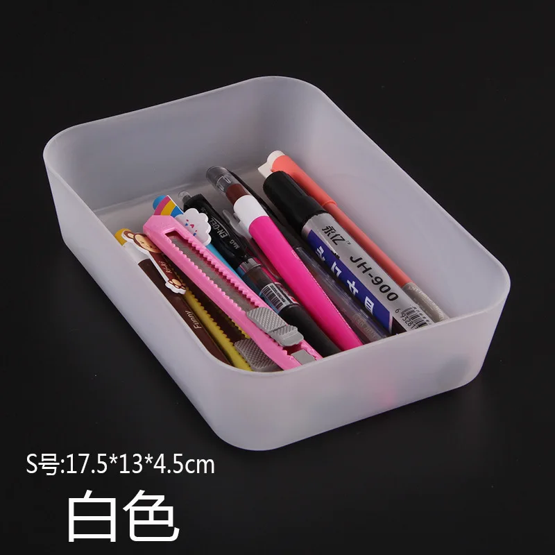 Adjustable Kitchen Drawer Organizer Plastic Box Makeup Organizer Casket Jewelry Box Underwear Organizer Food Container - Цвет: Transparent S