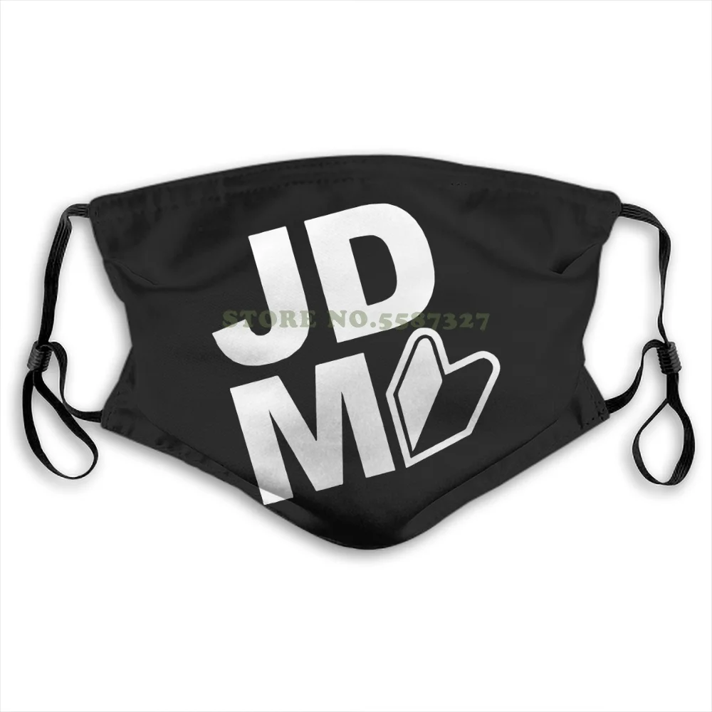 Маска для лица Jdm #28 с японским флагом уличных гонок моющаяся маска на половину