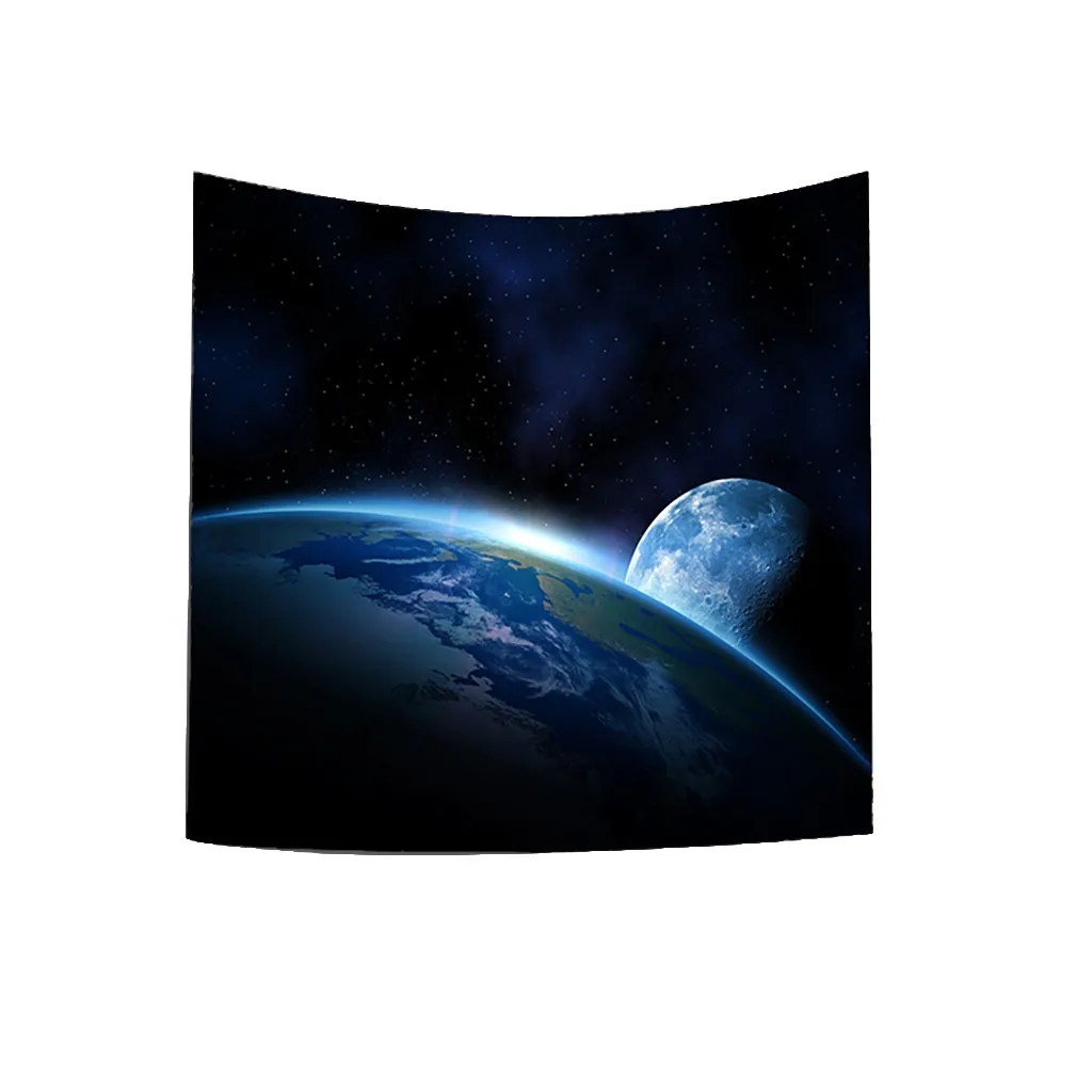 Планетарный гобелен Вселенная звезда настенный солнечная система планета Луна