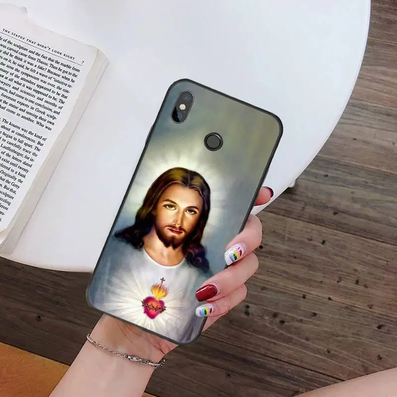 

Jesus Sacred Heart faith Phone Case For Xiaomi Redmi note 7 8 9 t k30 max3 9 s 10 pro lite