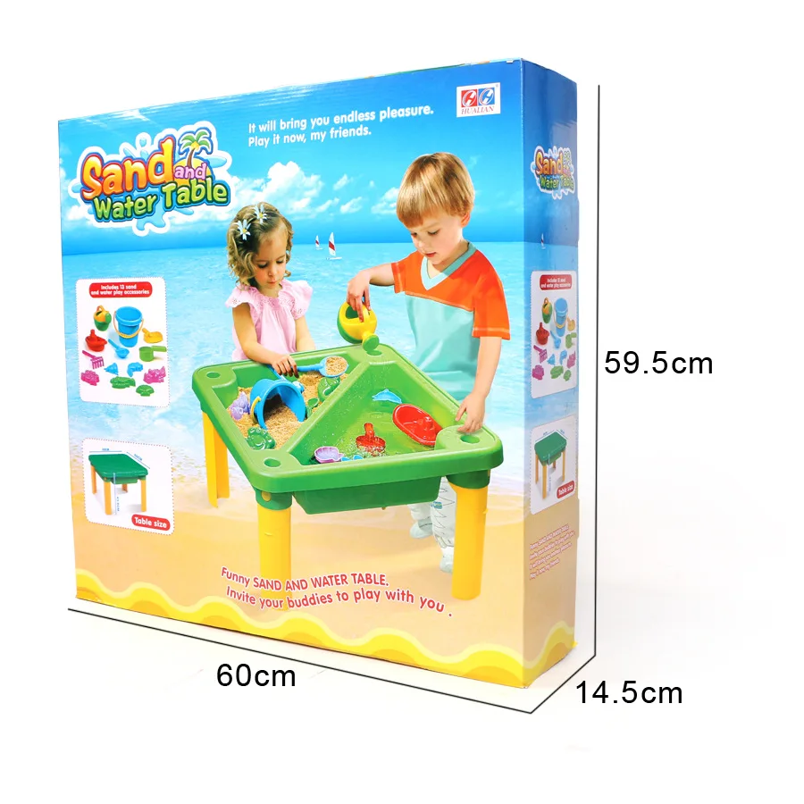 

Summer Large Beach Table Toy Set Sand Bucket Bathroom Bath Water Play Sand Digging Tools Shovel Play House