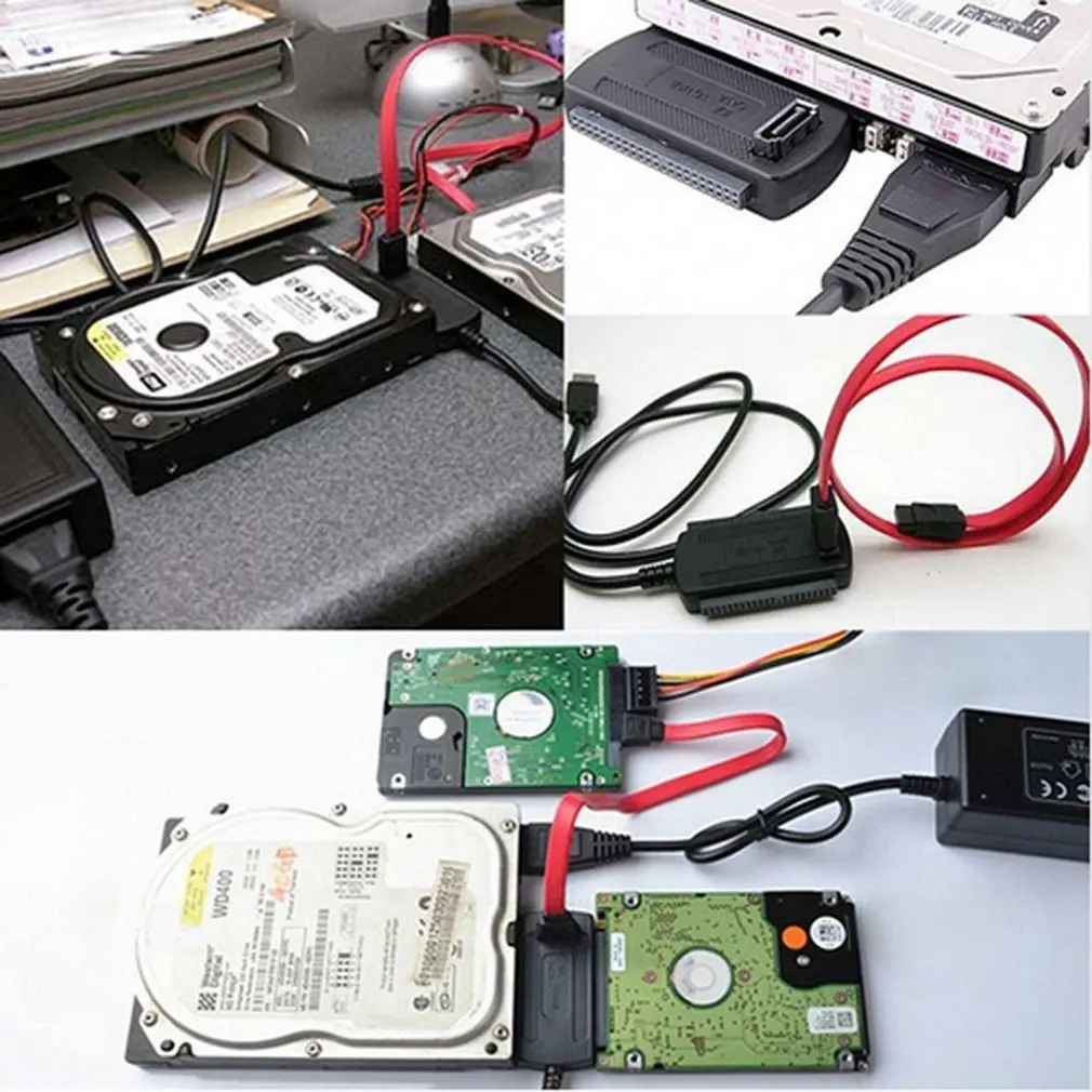 Кабель адаптер USB 2 0 на IDE SATA для жестких дисков 5/3 5 дюйма|Компьютерные кабели и