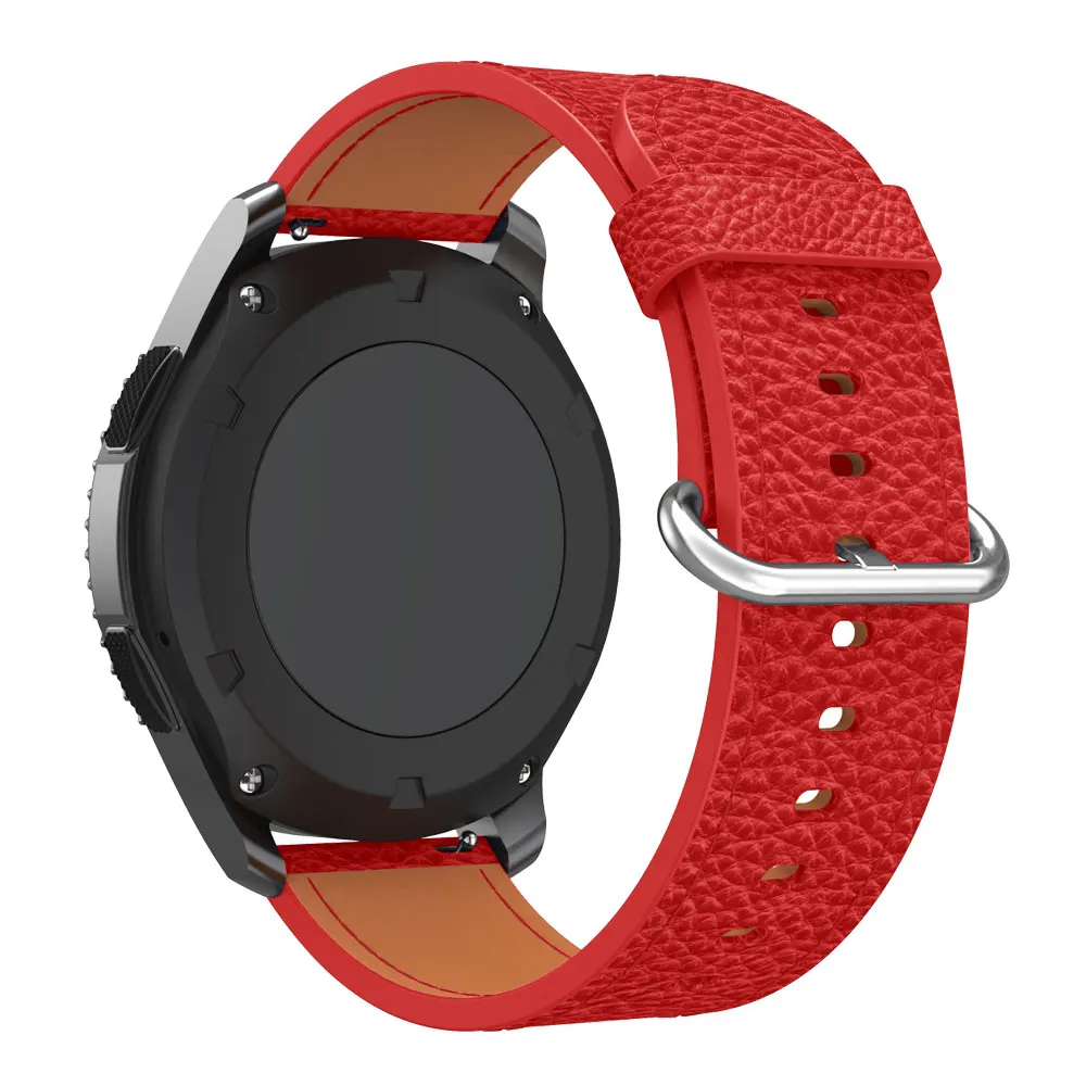 Classic Luxury Leather Straps Watchband Wristband For Samsung Gear S3/For Huawei Watch GT 46mm/Amazfit GTR 47mm Smart Wriststrap