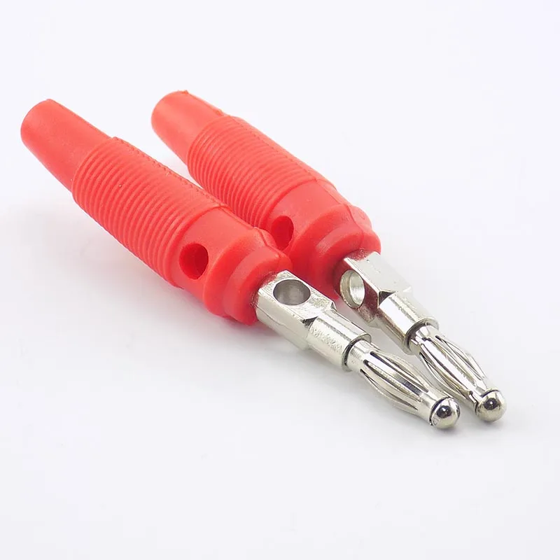 2pcs 4mm Banana Plug Audio Connectors Binding Post Jack For Cable Terminals DIY | Безопасность и защита