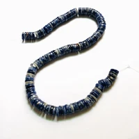 natural sodalite beads 2x12mm coin spacer beads gem stone loose bead jewelry making beads1 strand 15 5