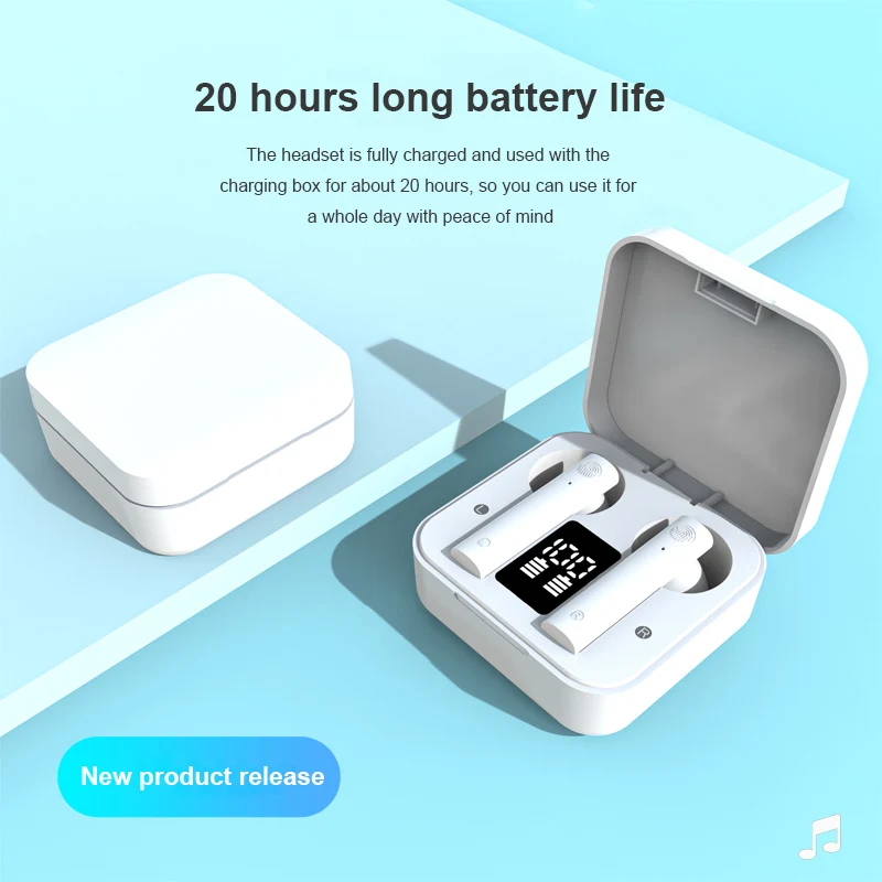 

Bluetooth Headset 5.1 HIFI High-quality Dual-microphone Noise-cancelling Headset Low Latency Gaming Headset For Phone AIR 2S TWS