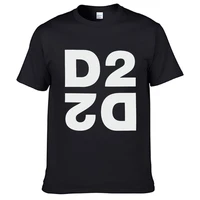 2021 personality fashion dsq2 beige logo t shirt for men limitied edition unisex brand t shirt cotton amazing short sleeve tops