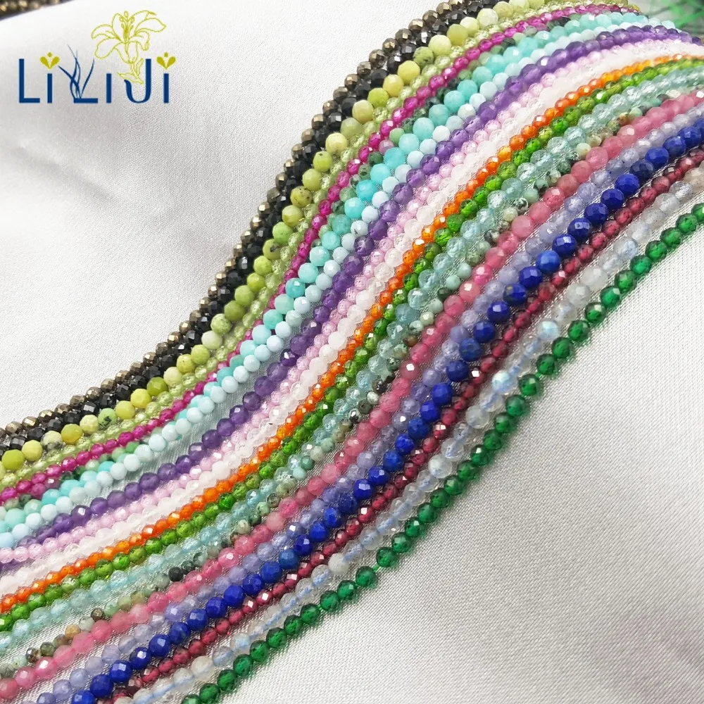 Полудрагоценный камень Lii Ji бусины маленького размера прибл. 2 5 мм 38 см/нитка